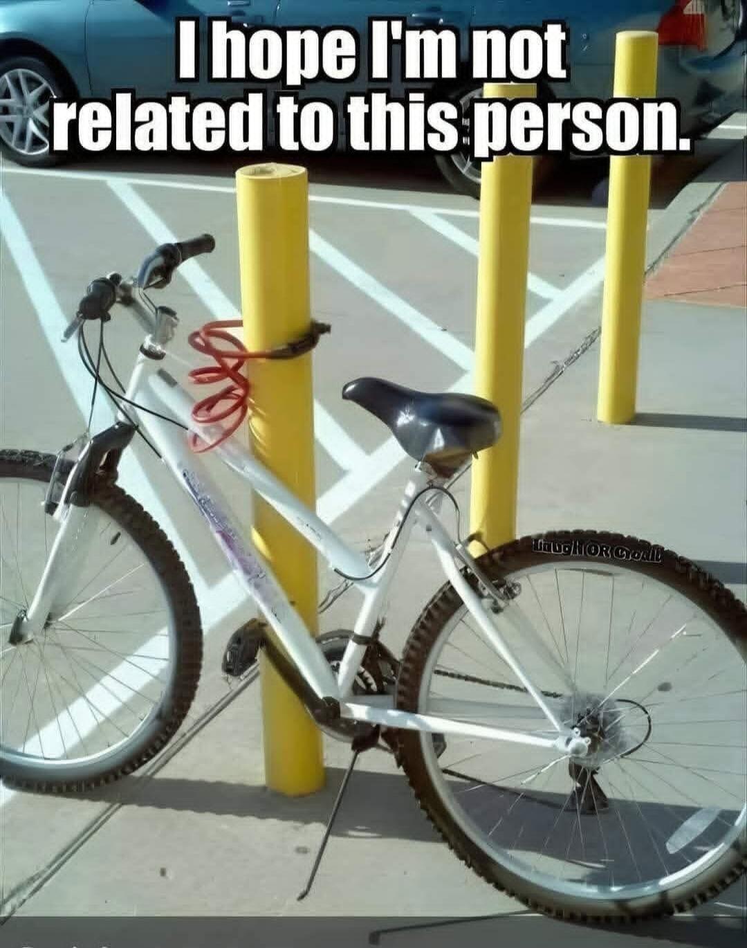 I hope I'm not related to this person.