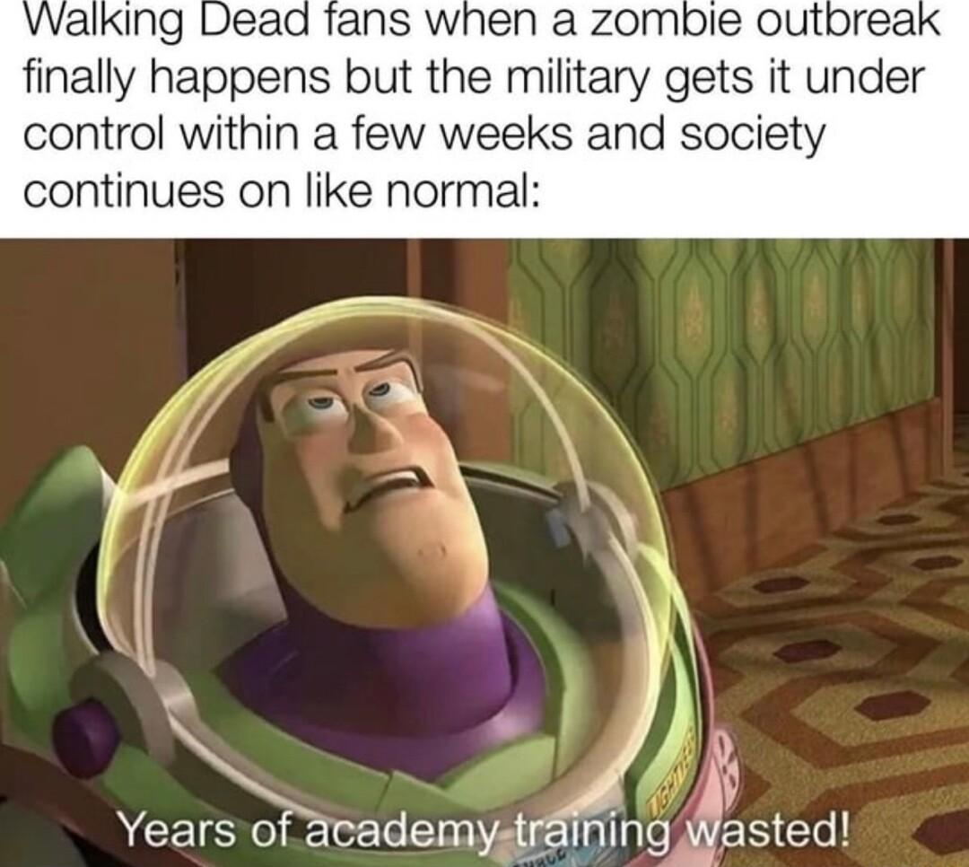 finally happens but the military gets it under control within a few weeks and society continues on like normal ACETERe Lo Tl T e EH Cell i