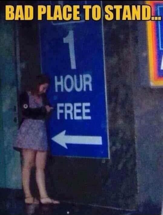 BAD PLACE TO STAND... 1 HOUR FREE
