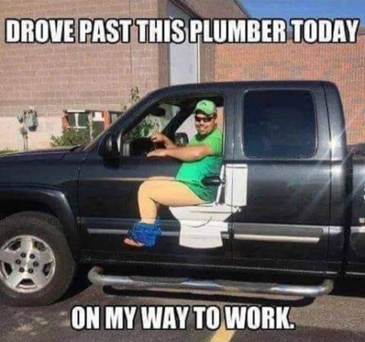 Drove past this plumber today on my way to work.
