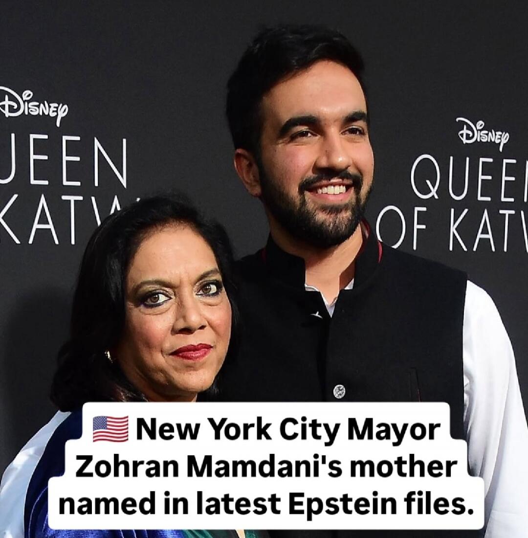 New York City Mayor Zohran Mamdani's mother named in latest Epstein files.