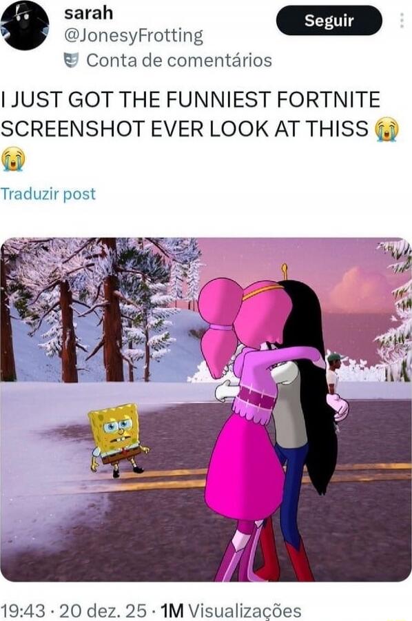 I JUST GOT THE FUNNIEST FORTNITE SCREENSHOT EVER LOOK AT THIS😭😂