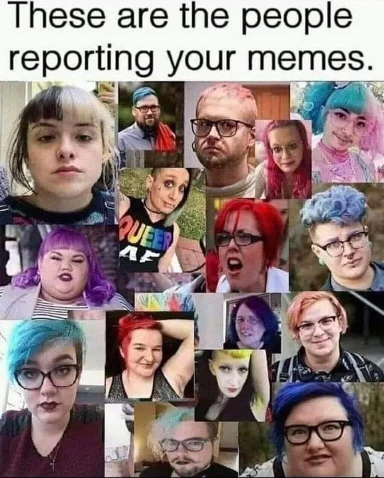 These are the people reportlng your memes