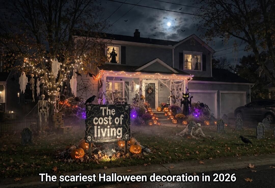 The cost of living. The scariest Halloween decoration in 2026