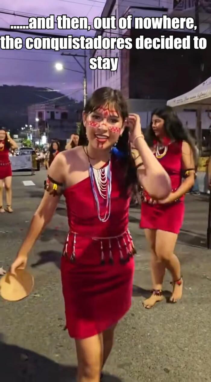 ...and then, out of nowhere, the conquistadores decided to stay