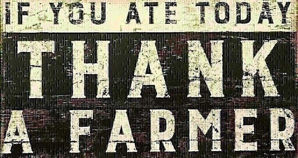 IF YOU ATE TODAY THANK A FARMER