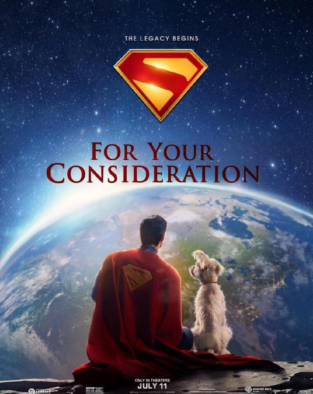 THE LEGACY BEGINS
FOR YOUR CONSIDERATION
ONLY IN THEATERS JULY 11