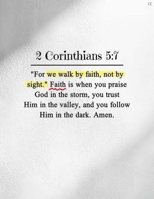 2 Corinthians 5:7 