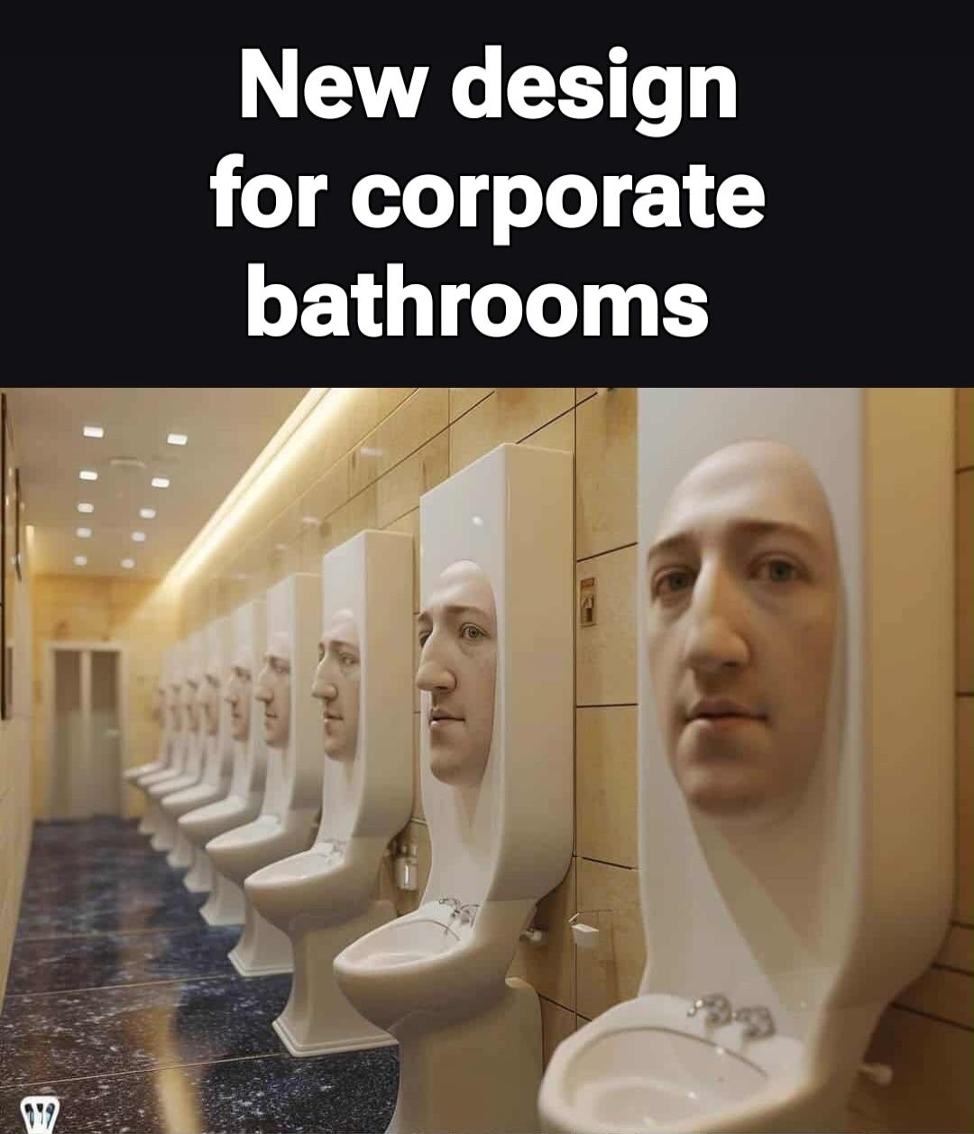 New design for corporate bathrooms