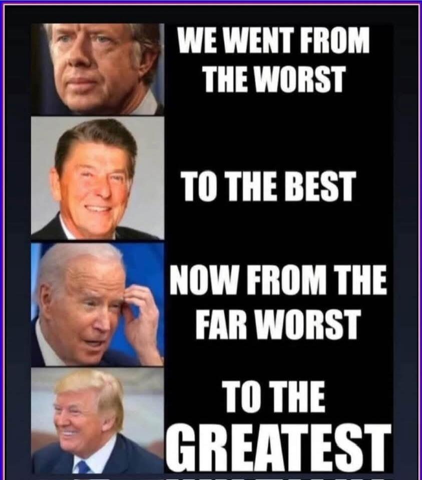 WE WENT FROM THE WORST TO THE BEST NOW FROM THE FAR WORST TO THE GREATEST