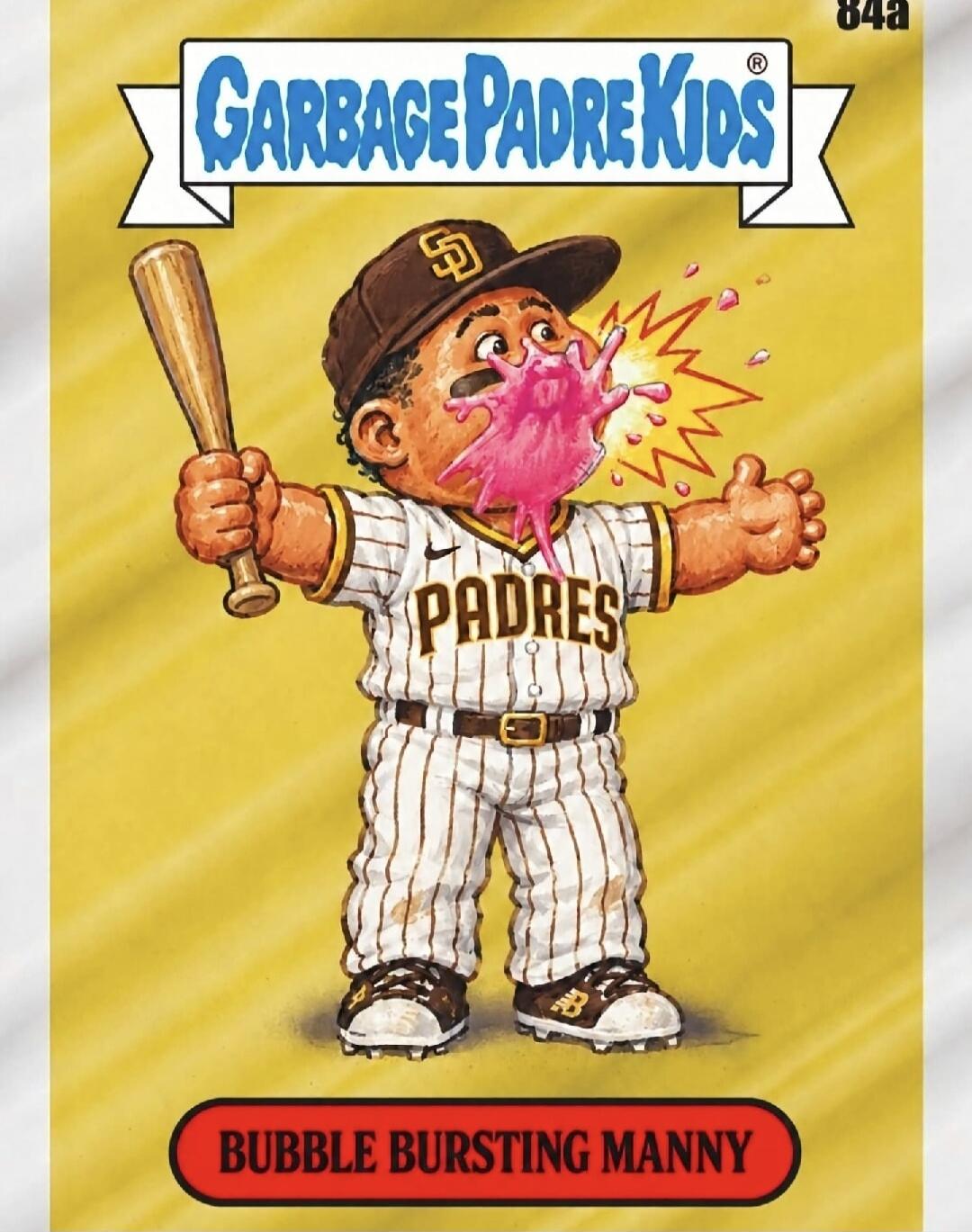GARBAGE PADRE KIDS 84a PADRES BUBBLE BURSTING MANNY