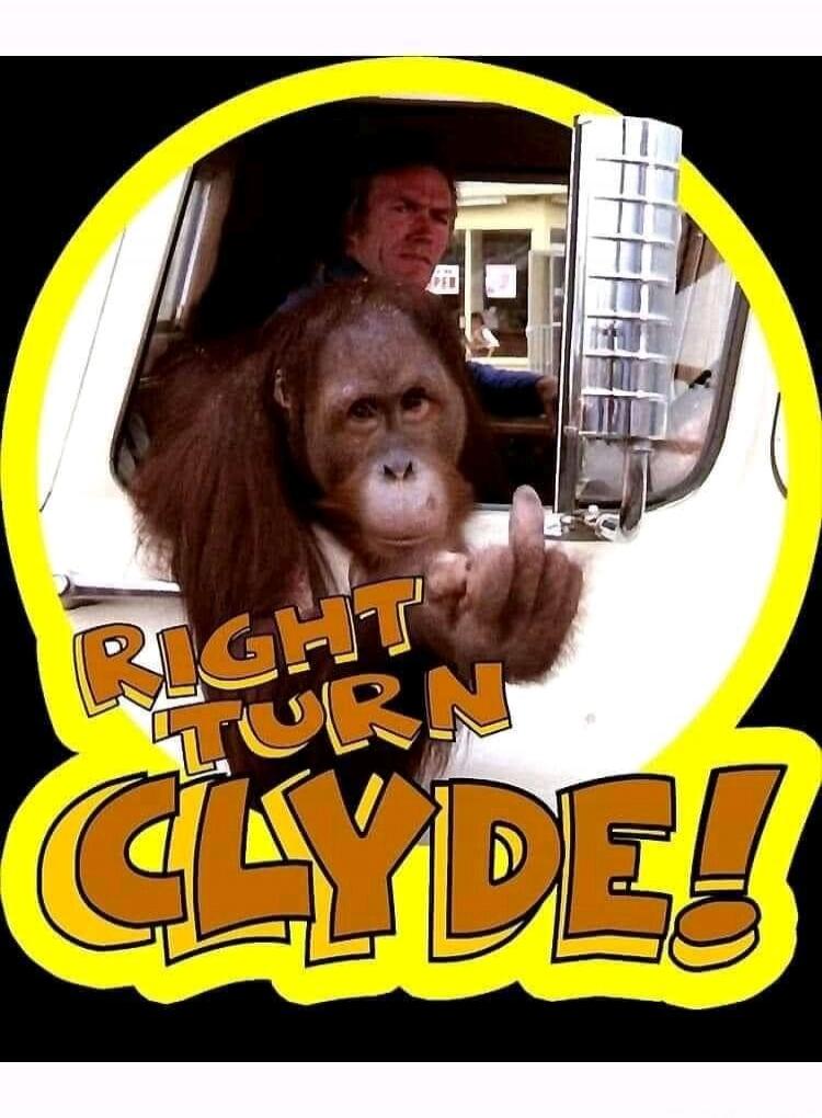 RIGHT TURN CLYDE!