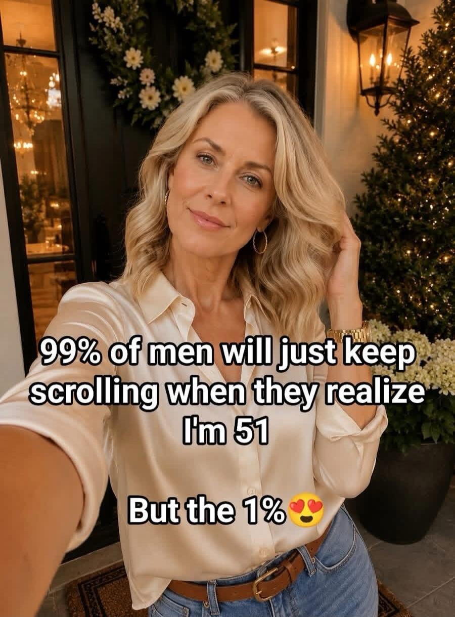 99% of men will just keep scrolling when they realize I'm 51 But the 1% 😍