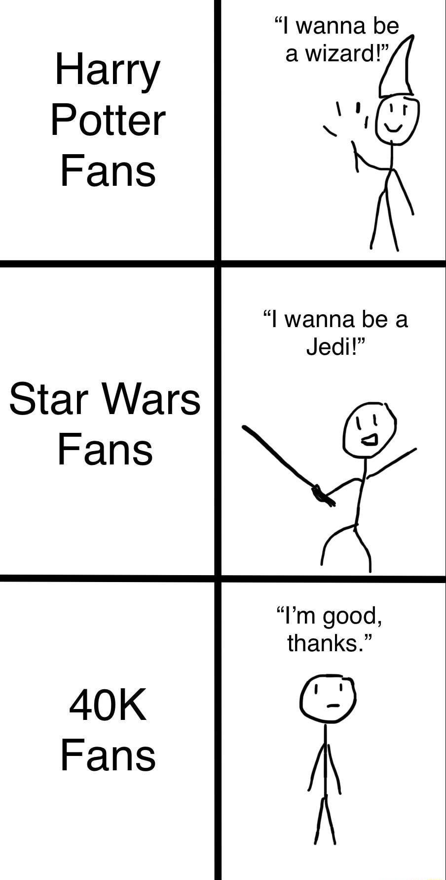 l wanna be a wizard l wanna be a Jedil Star Wars Fans