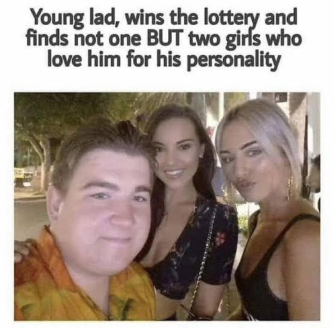 Young lad wins the lottery and ndsnot one BUT two gm who love him for his personality
