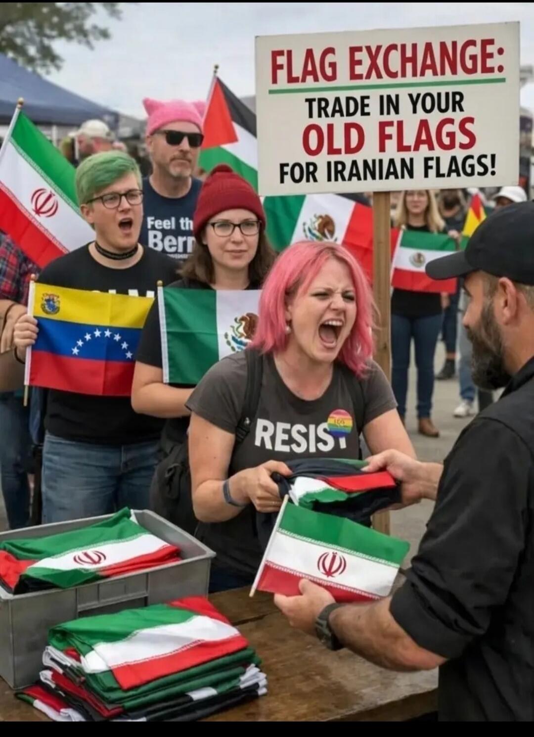 FLAG EXCHANGE: TRADE IN YOUR OLD FLAGS FOR IRANIAN FLAGS!