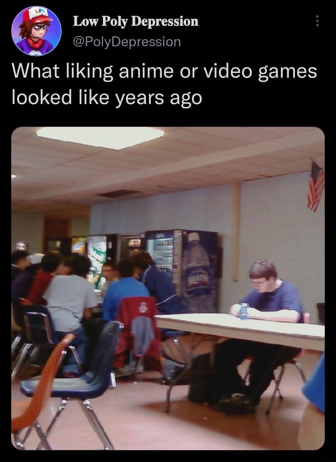 Low Poly Depression PolyDepression What liking anime or video games T Cle R RIS oe