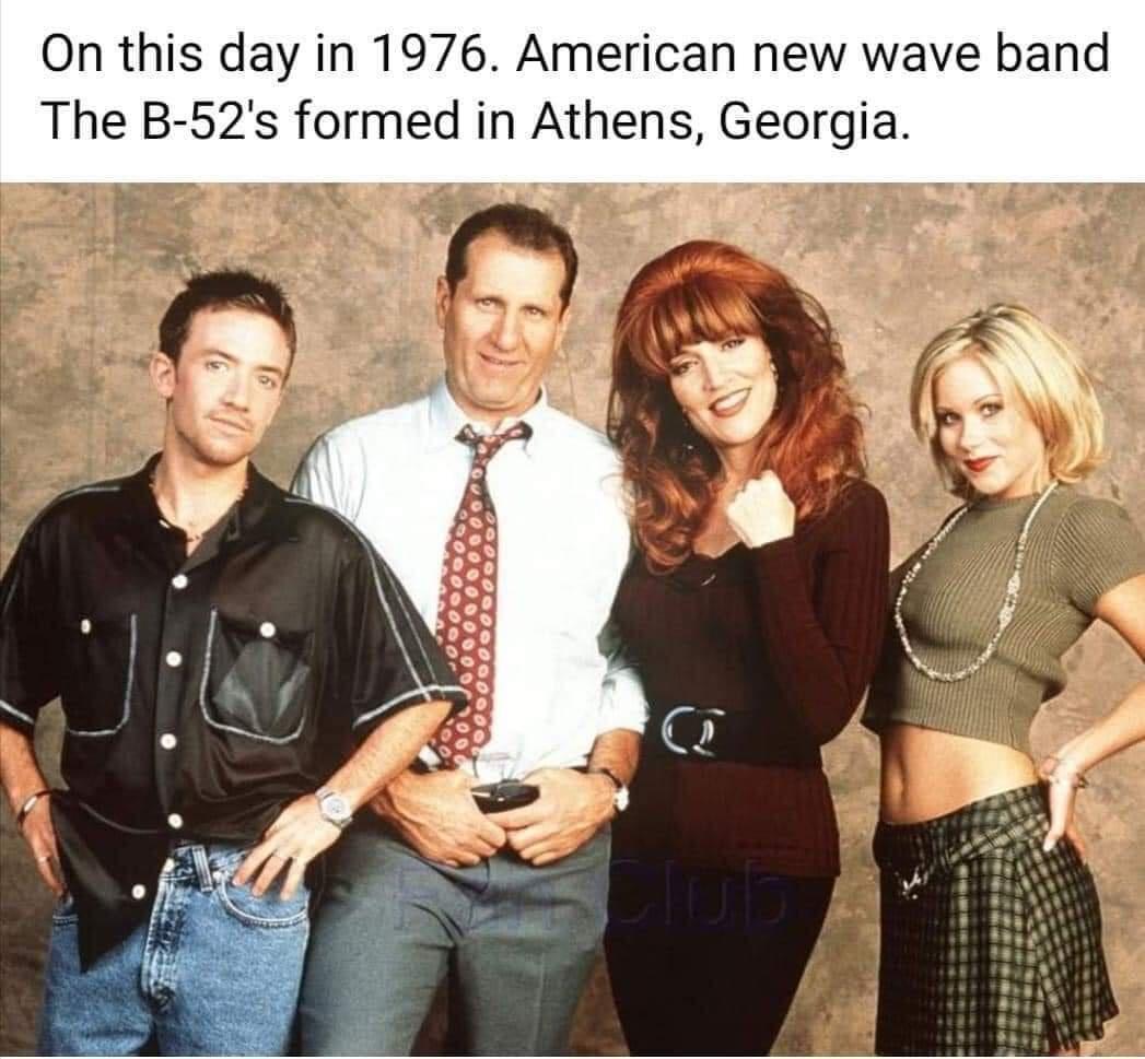 On this day in 1976 American new wave band The B 52s formed in Athens Georgia