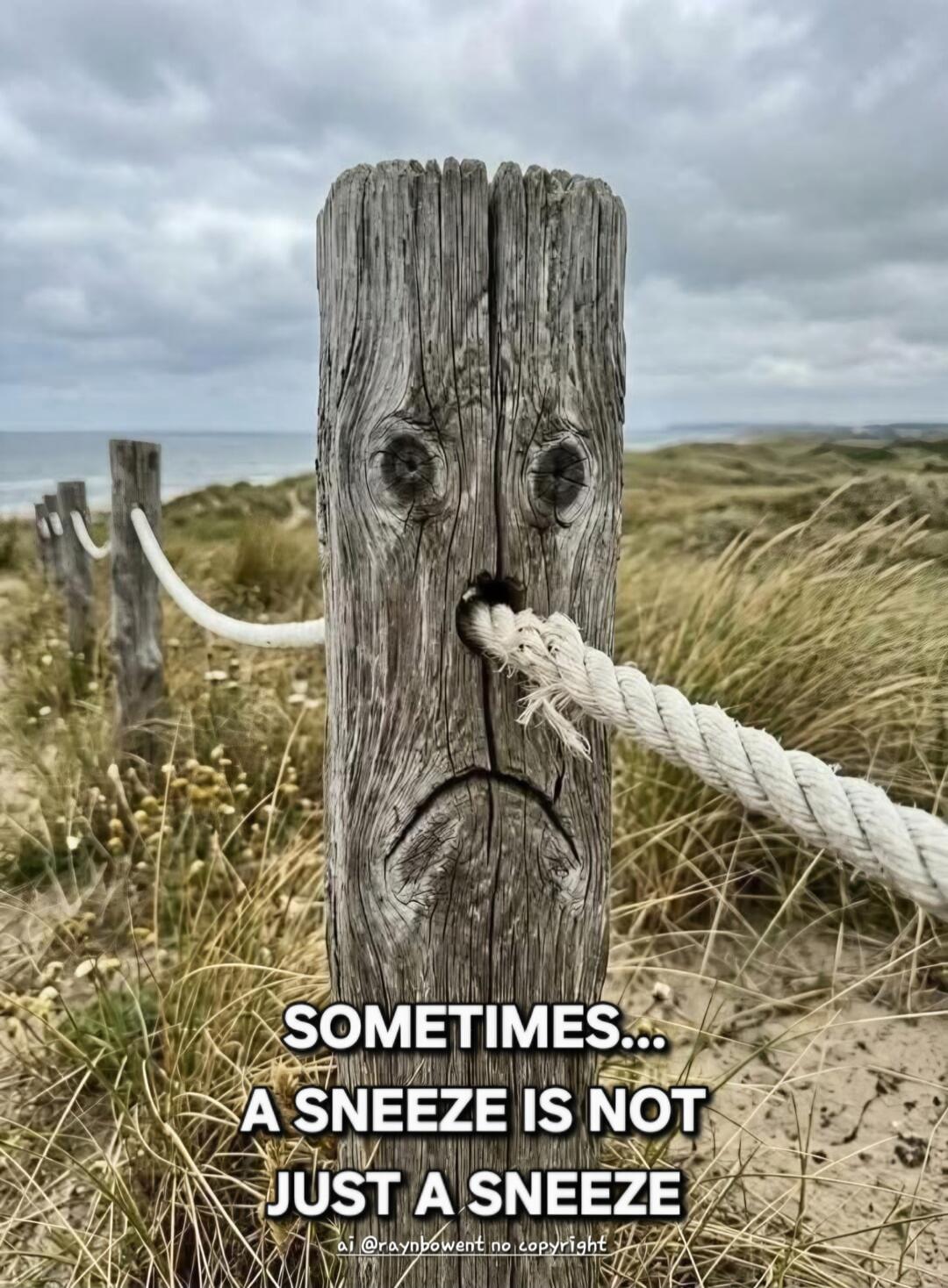 Sometimes... A sneeze is not just a sneeze