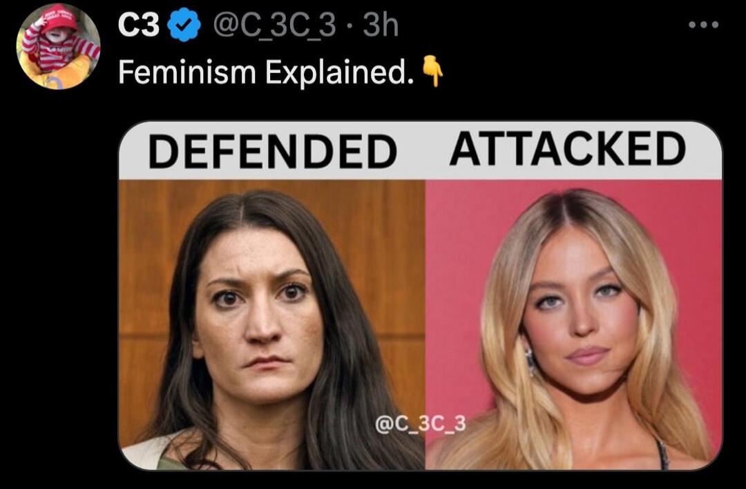 C3 @C_3C_3 3h Feminism Explained. DEFENDED ATTACKED @C_3C_3