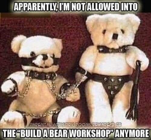 APPARENTLY, I'M NOT ALLOWED INTO THE 'BUILD A BEAR WORKSHOP' ANYMORE