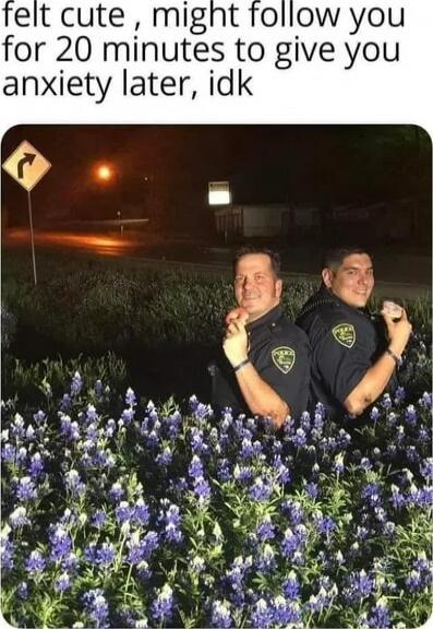 felt cute , might follow you for 20 minutes to give you anxiety later , idk