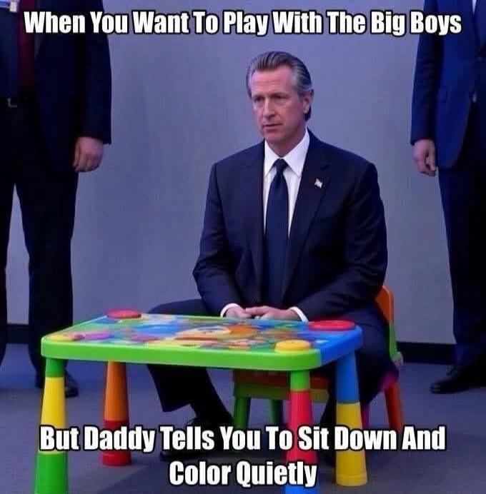 When You Want To Play With The Big Boys But Daddy Tells You To Sit Down And Color Quietly