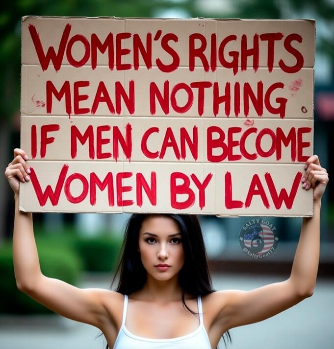 WOMEN'S RIGHTS MEAN NOTHING IF MEN CAN BECOME WOMEN BY LAW