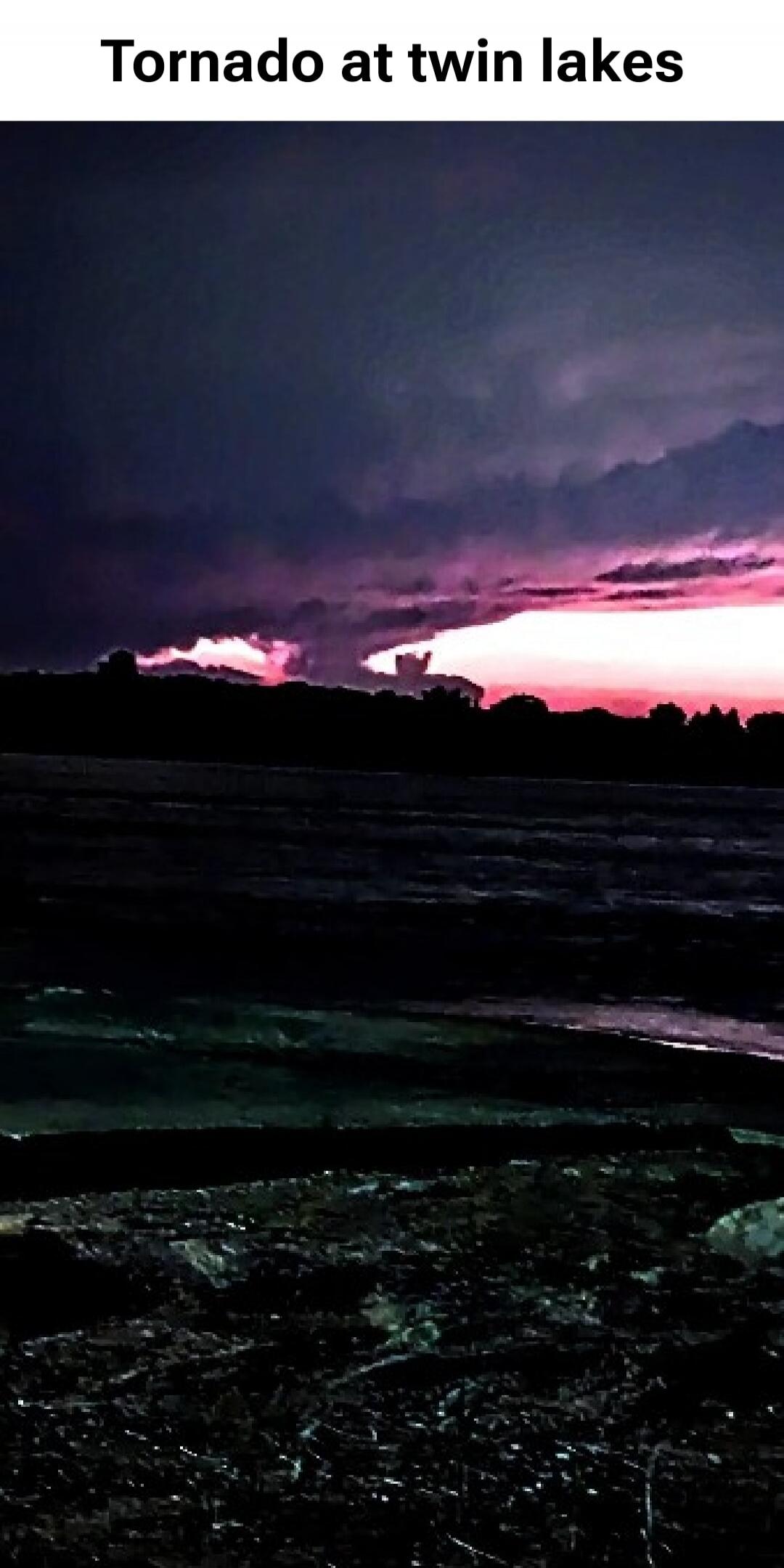 Tornado at twin lakes