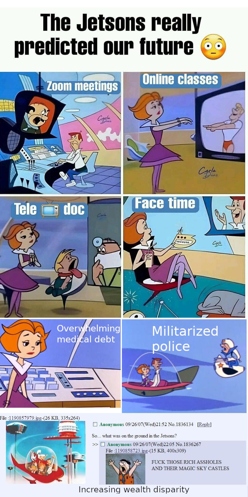 The Jetsons really nledlcted our future Increasing wealth disparity