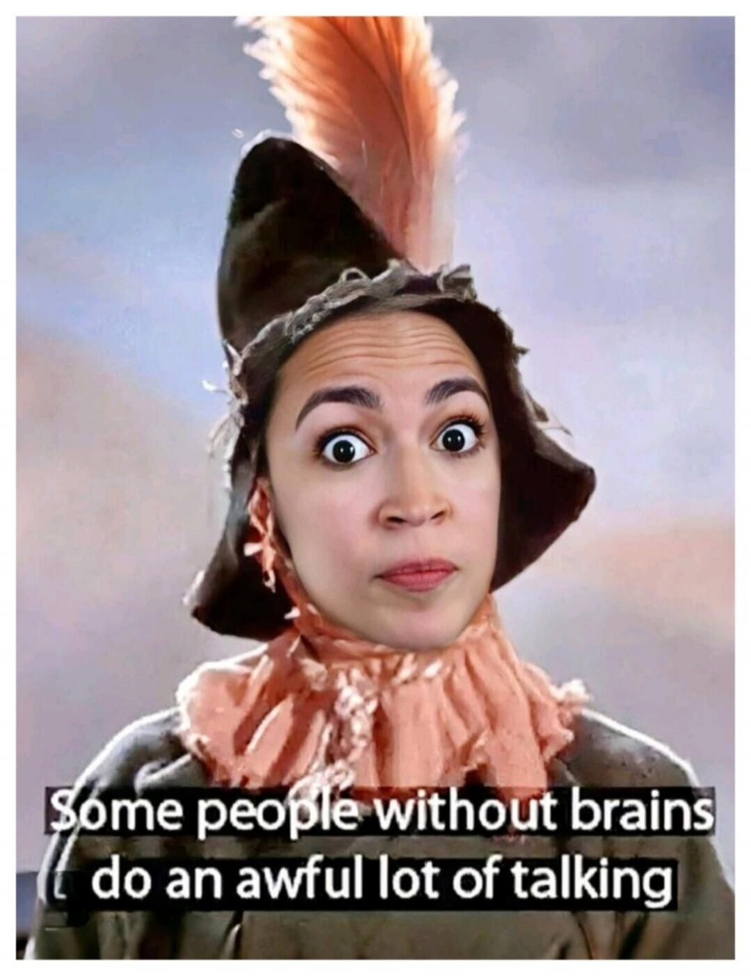 Some people without brains do an awful lot of talking
