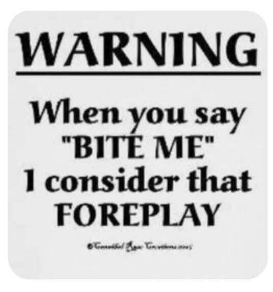 WARNING When you say 