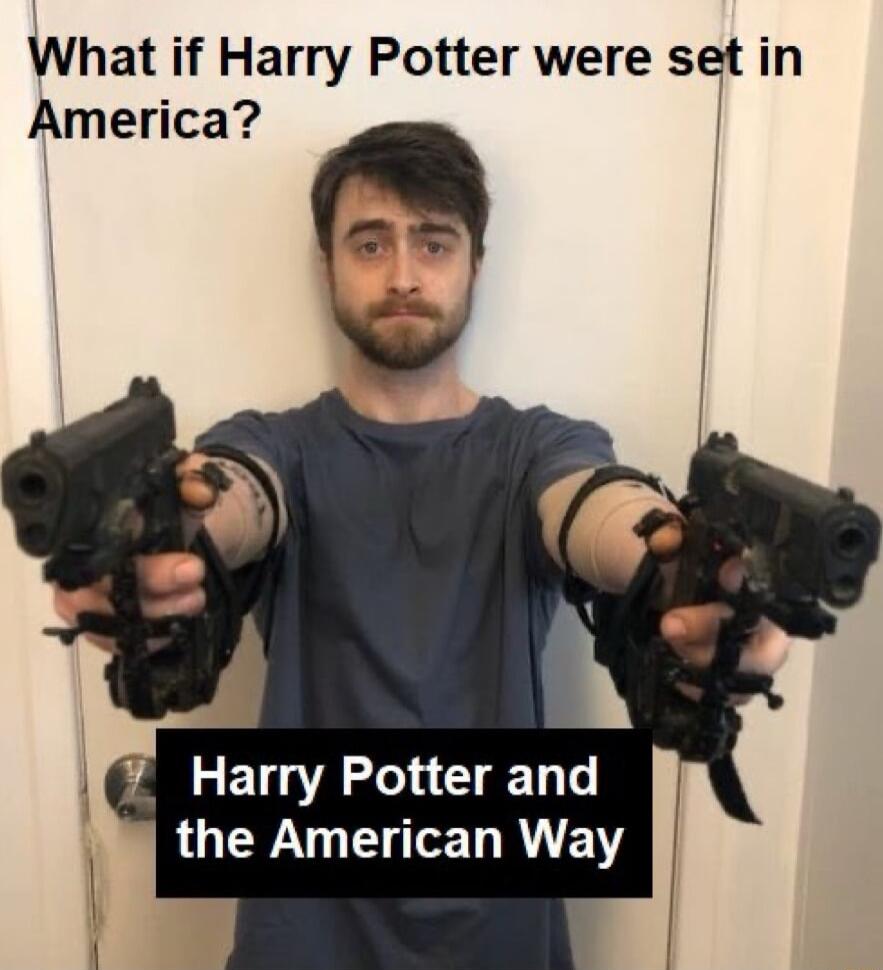 What if Harry Potter were set in America ET A g1y the American Way