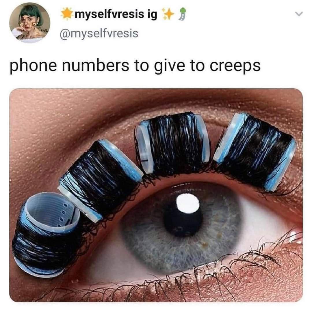 myselfvresisig m phone numbers to give to creeps