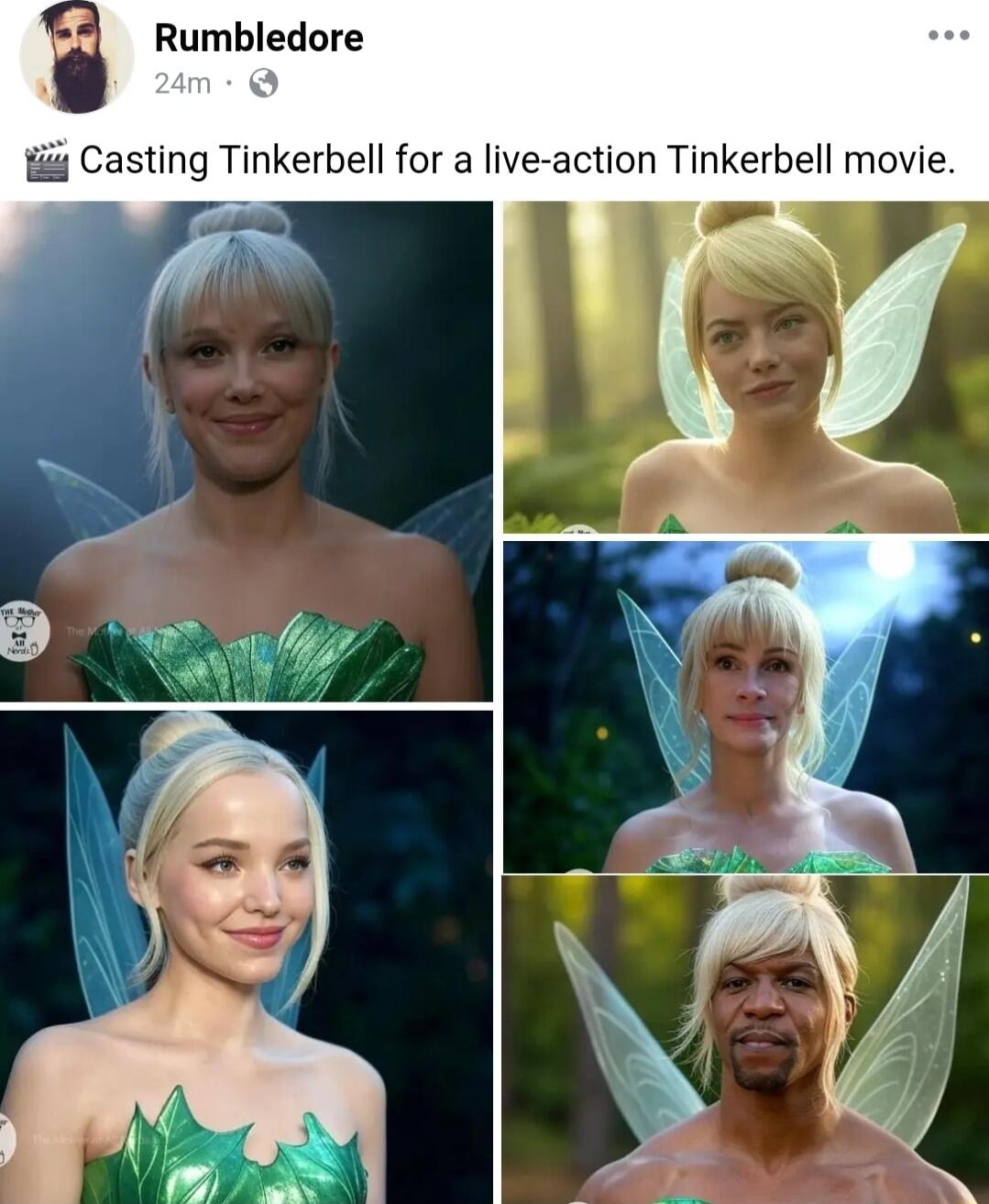 Rumbledore fi Casting Tinkerbell for a live action Tinkerbell movie