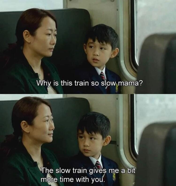 i CRUSRELE slow EEY 4 Teslow train givs me aibit oI CRIN AV GRYe