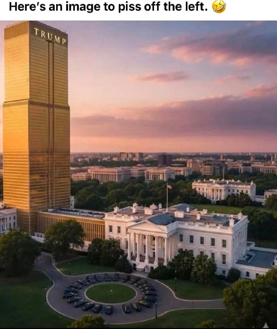 Here's an image to piss off the left. 😂
TRUMP