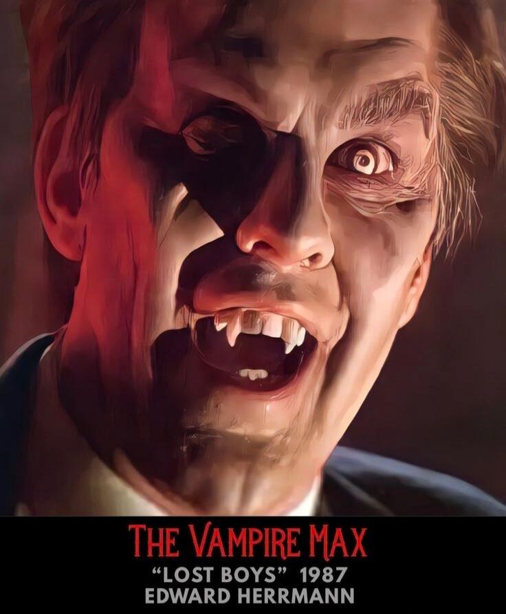 THE VAMPIRE MAX “LOST BOYS” 1987 EDWARD HERRMANN