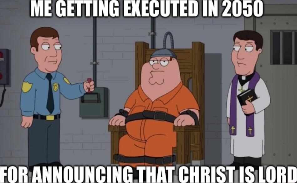 ME GETTING EXEGUTED IN2000 e Y FORANNOUNCING THATCHRISTISLORD