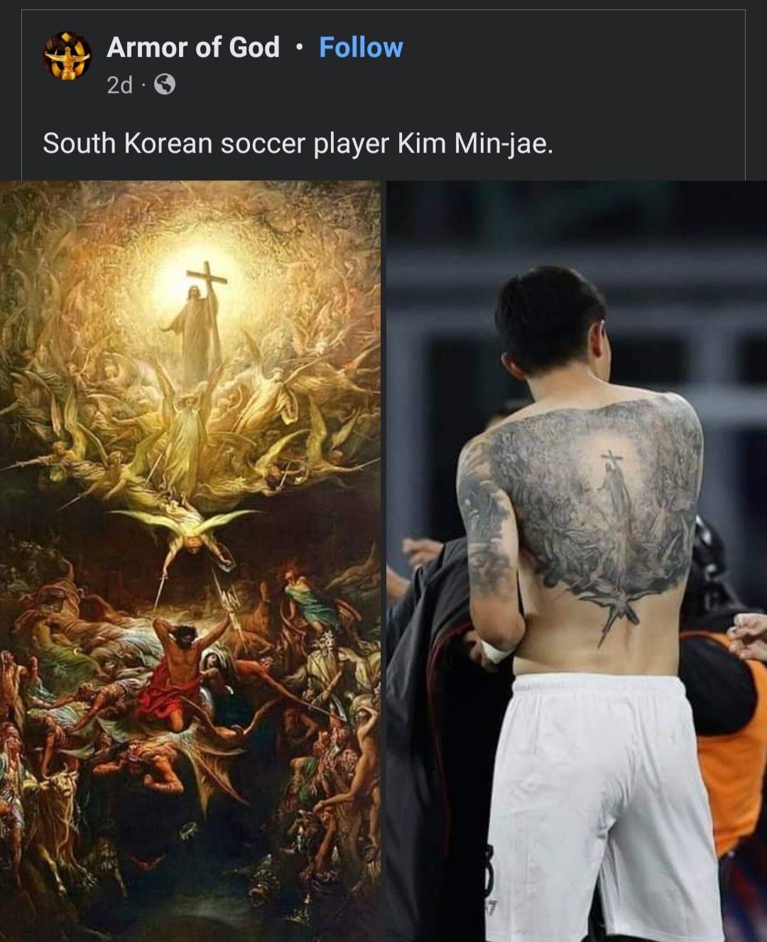 3 Armor of God Follow 24 South Korean soccer player Kim Min jae S