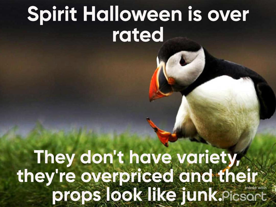 Spirit Halloween is over rated