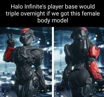 Halo Infinites player base would triple overnight if we got this female body model