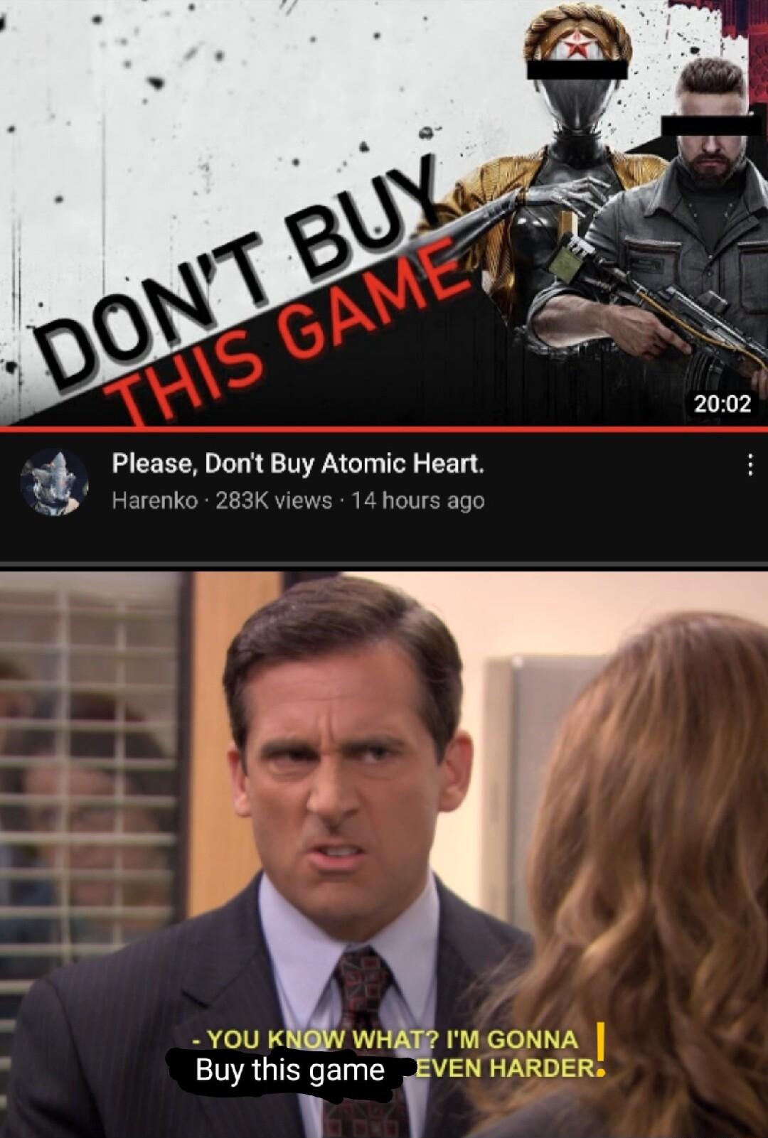 Please Dont Buy Atomic Heart arenko 283 You KNGW WH GONNA Buy this game vtn HARDER