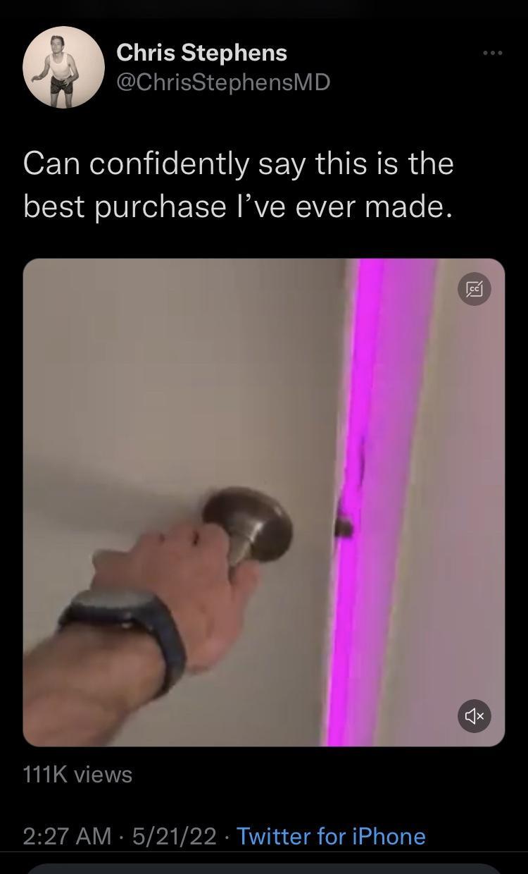 Chris Stephens ChrisStephensMD Can confidently say this is the best purchase Ive ever made L LQYENS 227 AM 52122 Twitter for iPhone