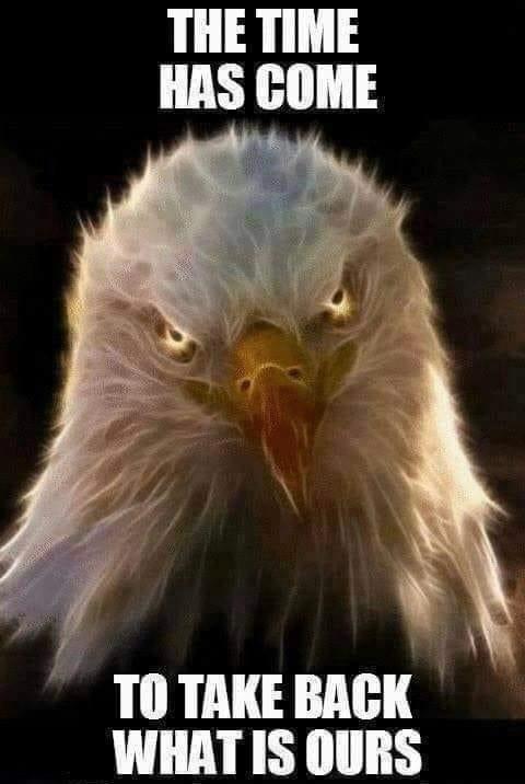 THE TIME HAS COME 1O TAKEBACK WHAT IS OURS