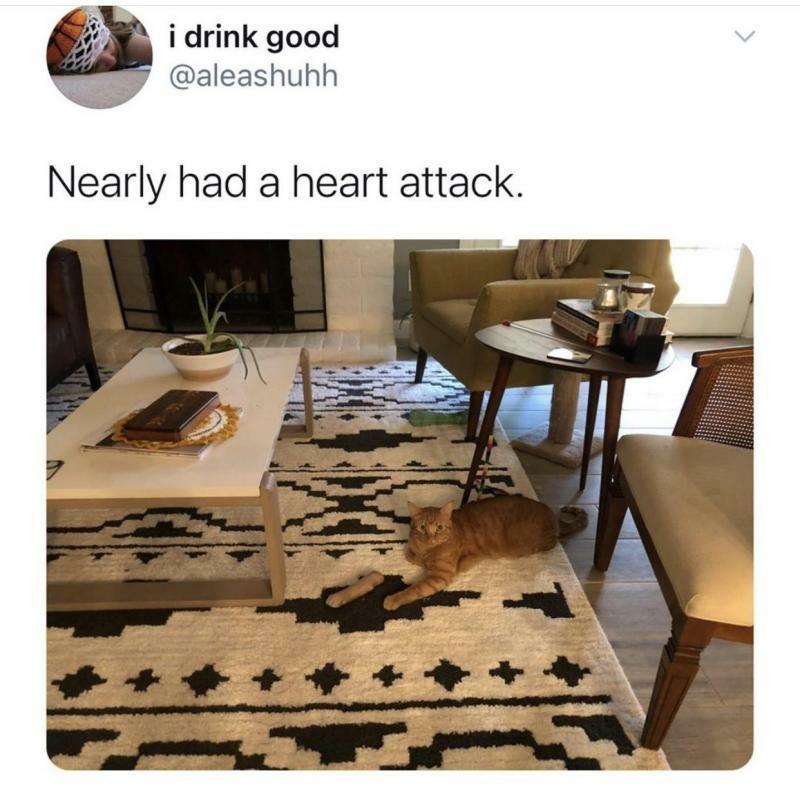 a i drink good y aleashuhh Nearly had a heart attack