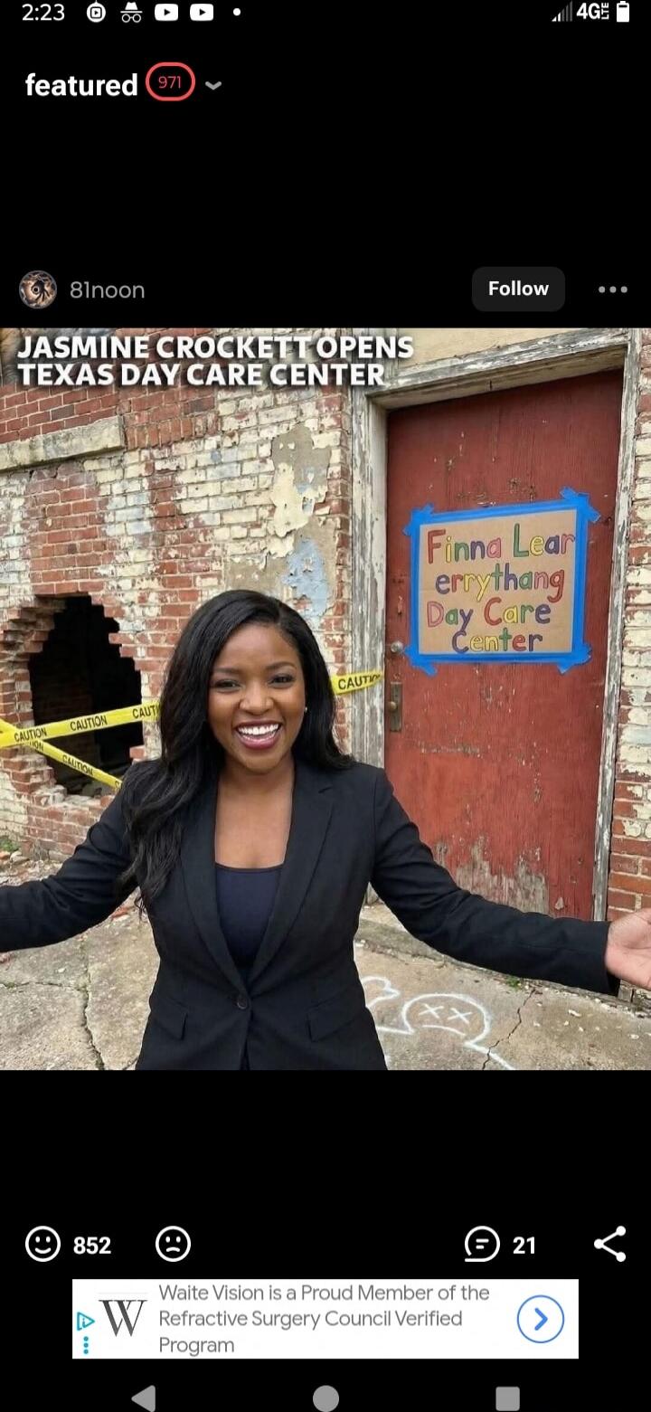 JASMINE CROCKETT OPENS TEXAS DAY CARE CENTER