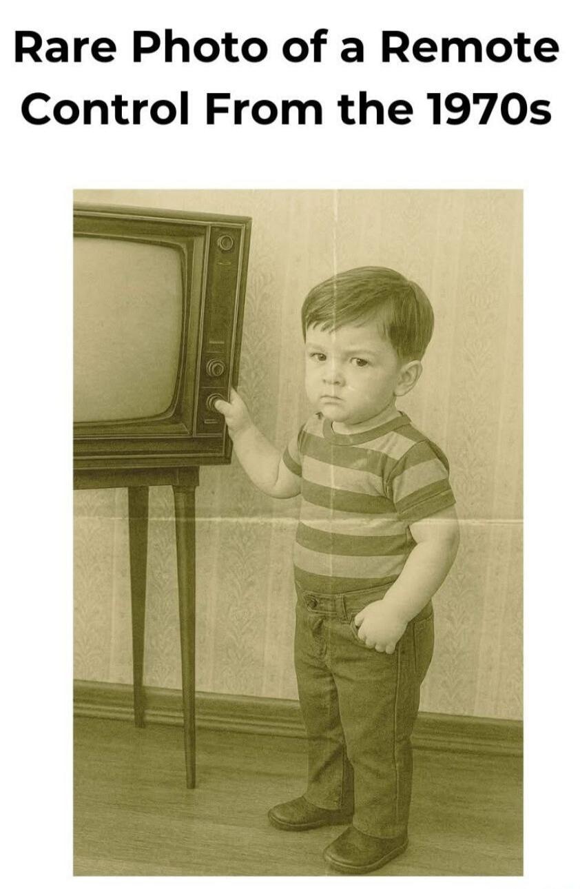 Rare Photo of a Remote Control From the 1970s