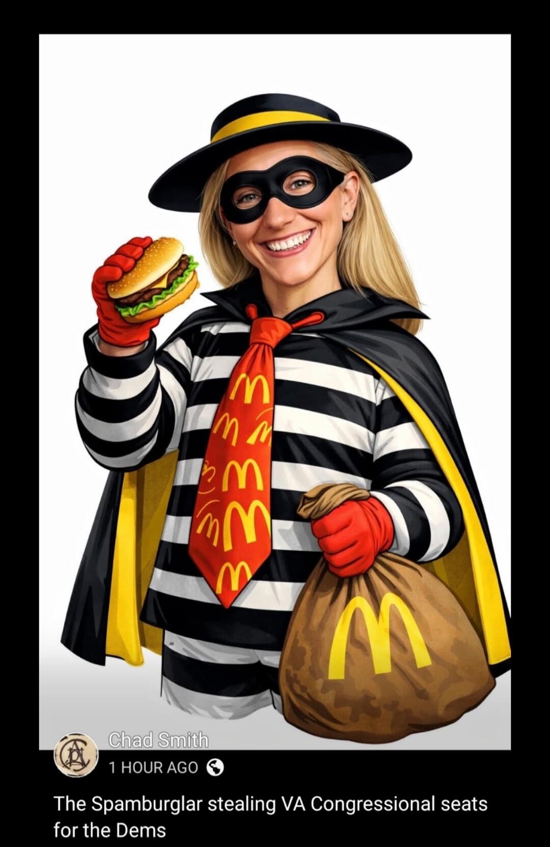 The Spamburglar stealing VA Congressional seats for the Dems