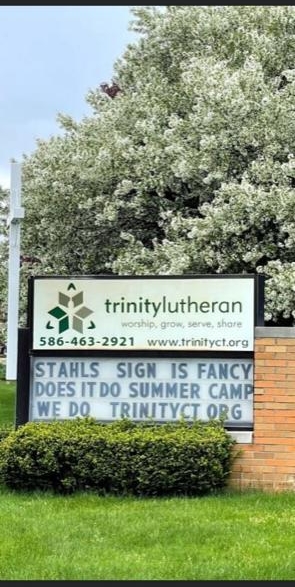 trinitylutheran DT 586 463 2921 ISTAHLS SIGN IS FANC SUMME P